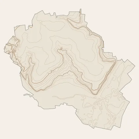 Montataire : courbes de niveau