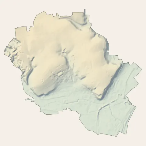 Montataire : relief