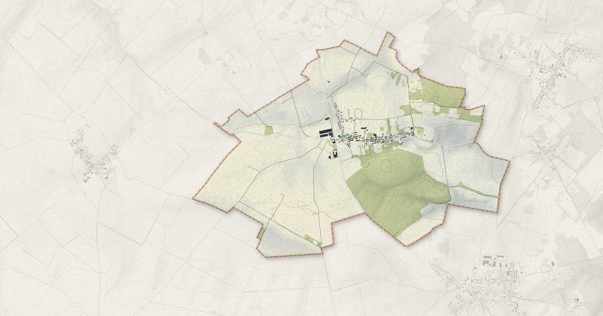 Portrait cartographique de Mortemer : relief, eau, forêts, bâti et voies, calculés à partir des données de l'IGN