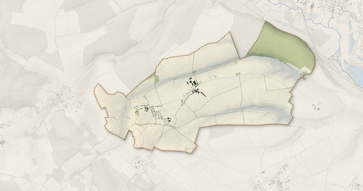 Portrait cartographique de La Neuville-Vault : relief, eau, forêts, bâti et voies, calculés à partir des données de l'IGN