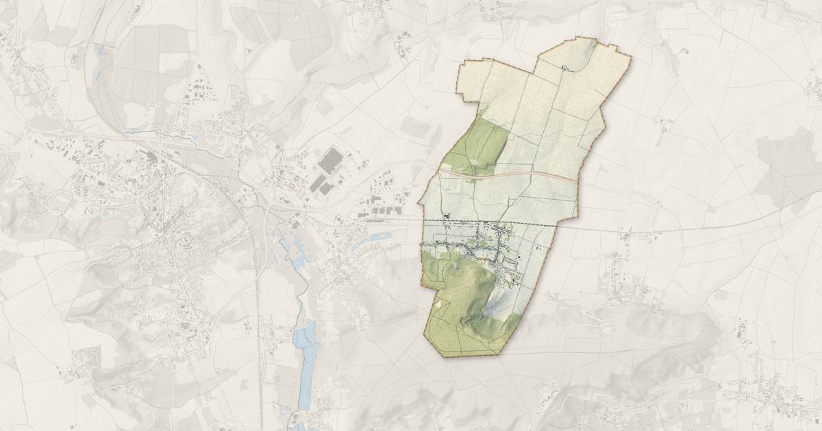 Portrait cartographique de Nointel : relief, eau, forêts, bâti et voies, calculés à partir des données de l'IGN