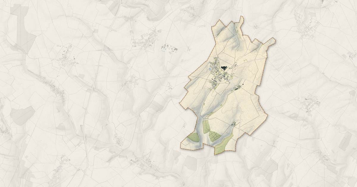 Portrait cartographique de Noyers-Saint-Martin : relief, eau, forêts, bâti et voies, calculés à partir des données de l'IGN