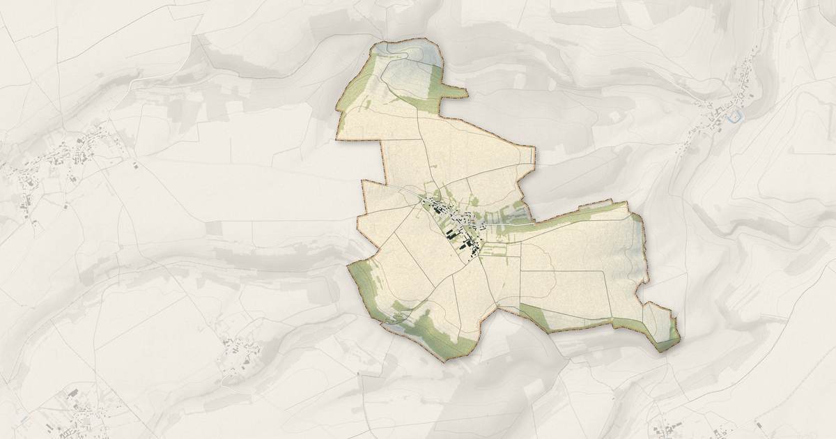 Portrait cartographique de Offoy : relief, eau, forêts, bâti et voies, calculés à partir des données de l'IGN