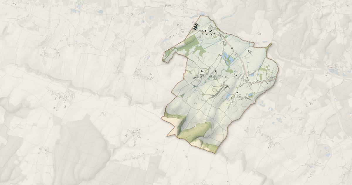 Portrait cartographique de Ons-en-Bray : relief, eau, forêts, bâti et voies, calculés à partir des données de l'IGN