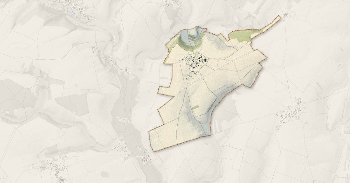 Portrait cartographique de Le Plessier-sur-Bulles : relief, eau, forêts, bâti et voies, calculés à partir des données de l'IGN
