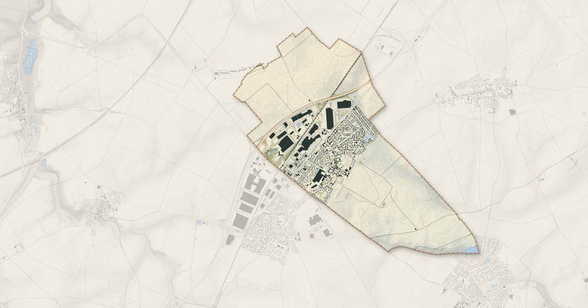 Portrait cartographique de Le Plessis-Belleville : relief, eau, forêts, bâti et voies, calculés à partir des données de l'IGN