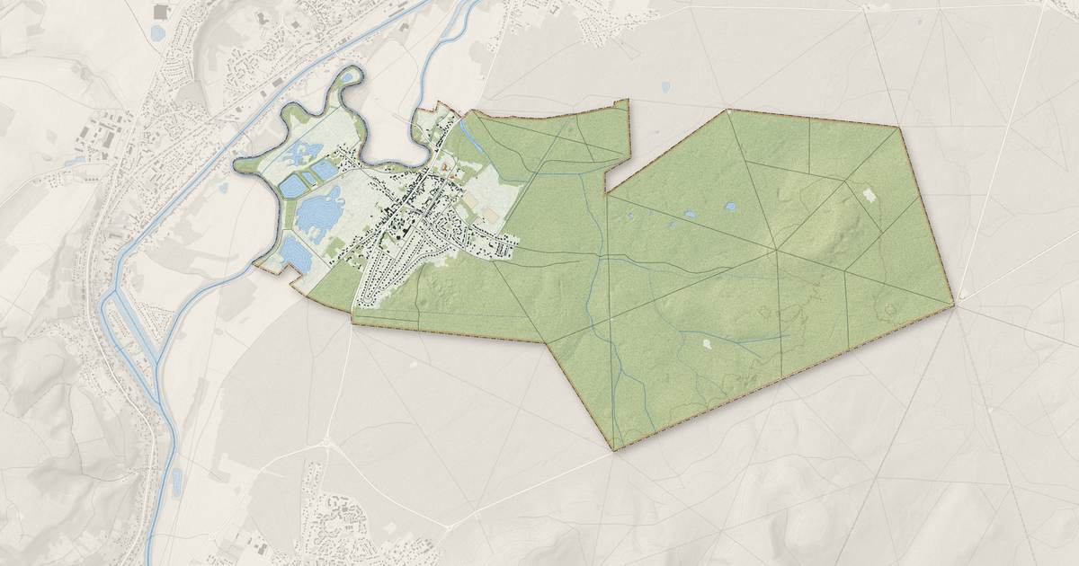 Portrait cartographique de Le Plessis-Brion : relief, eau, forêts, bâti et voies, calculés à partir des données de l'IGN