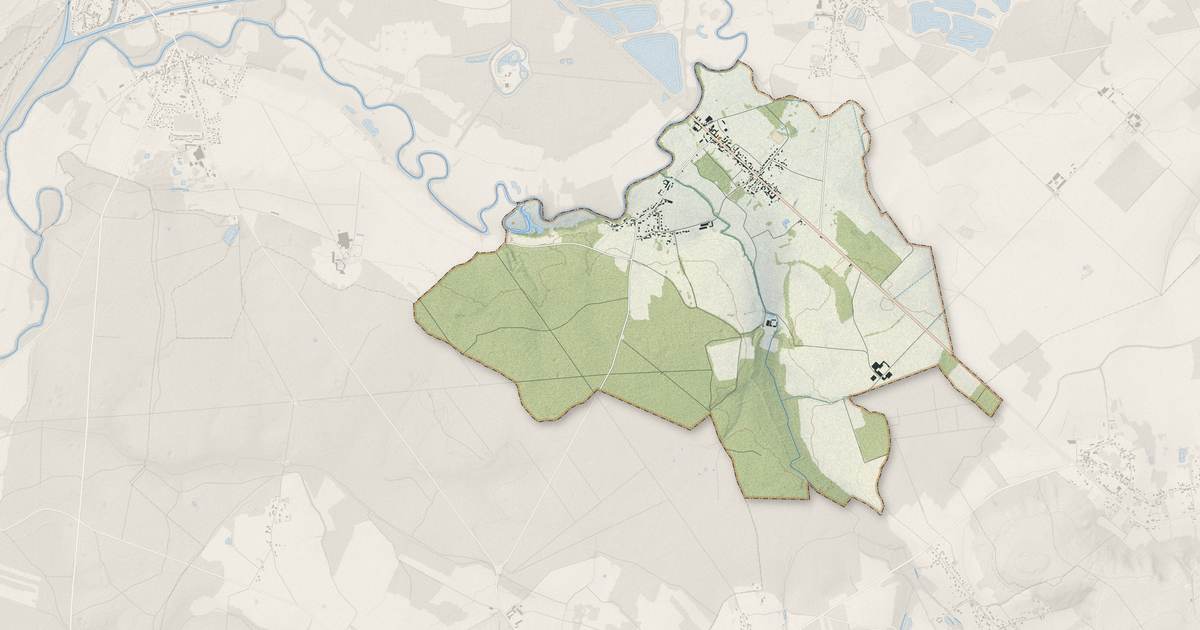 Portrait cartographique de Pontoise-lès-Noyon : relief, eau, forêts, bâti et voies, calculés à partir des données de l'IGN