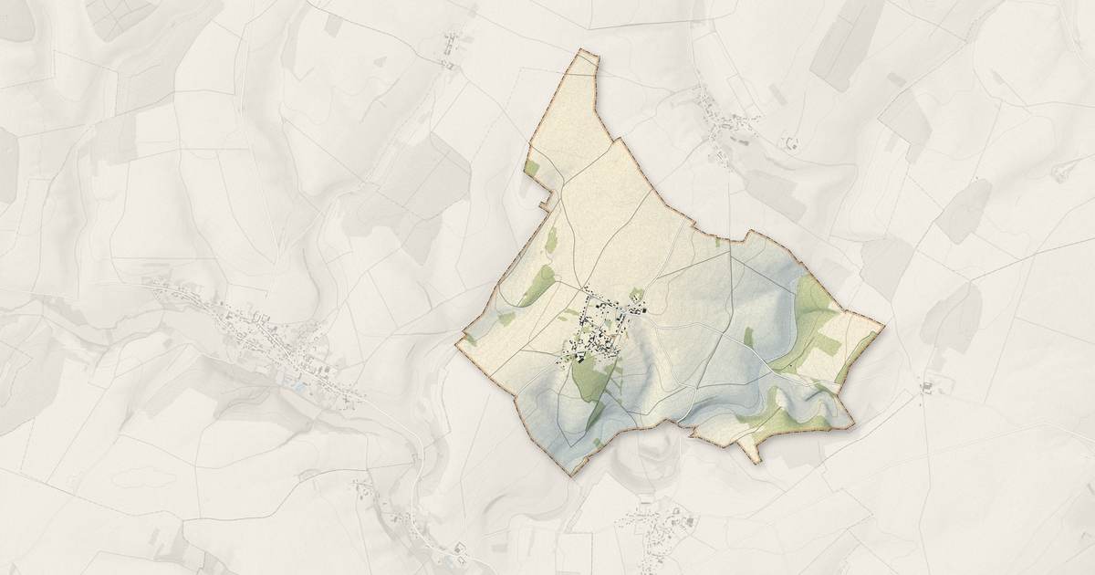 Portrait cartographique de Le Quesnel-Aubry : relief, eau, forêts, bâti et voies, calculés à partir des données de l'IGN