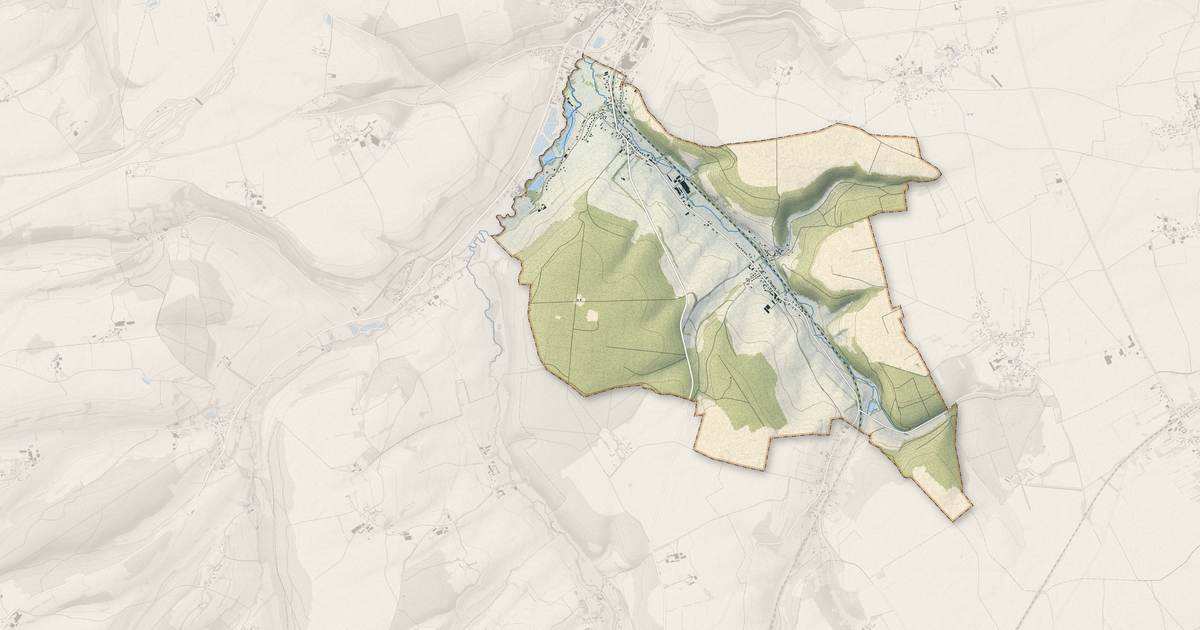 Portrait cartographique de Quincampoix-Fleuzy : relief, eau, forêts, bâti et voies, calculés à partir des données de l'IGN