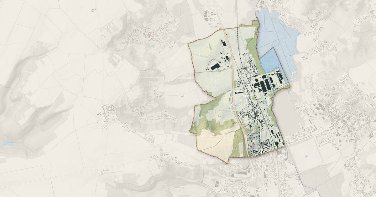 Portrait cartographique de Rantigny : relief, eau, forêts, bâti et voies, calculés à partir des données de l'IGN