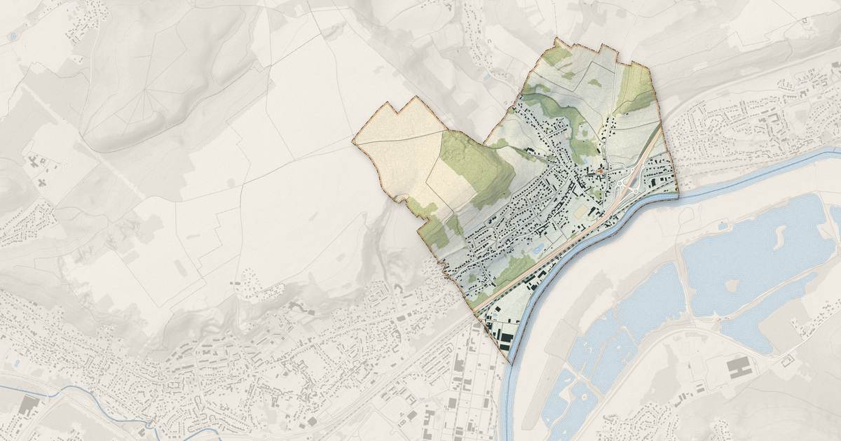 Portrait cartographique de Rieux : relief, eau, forêts, bâti et voies, calculés à partir des données de l'IGN