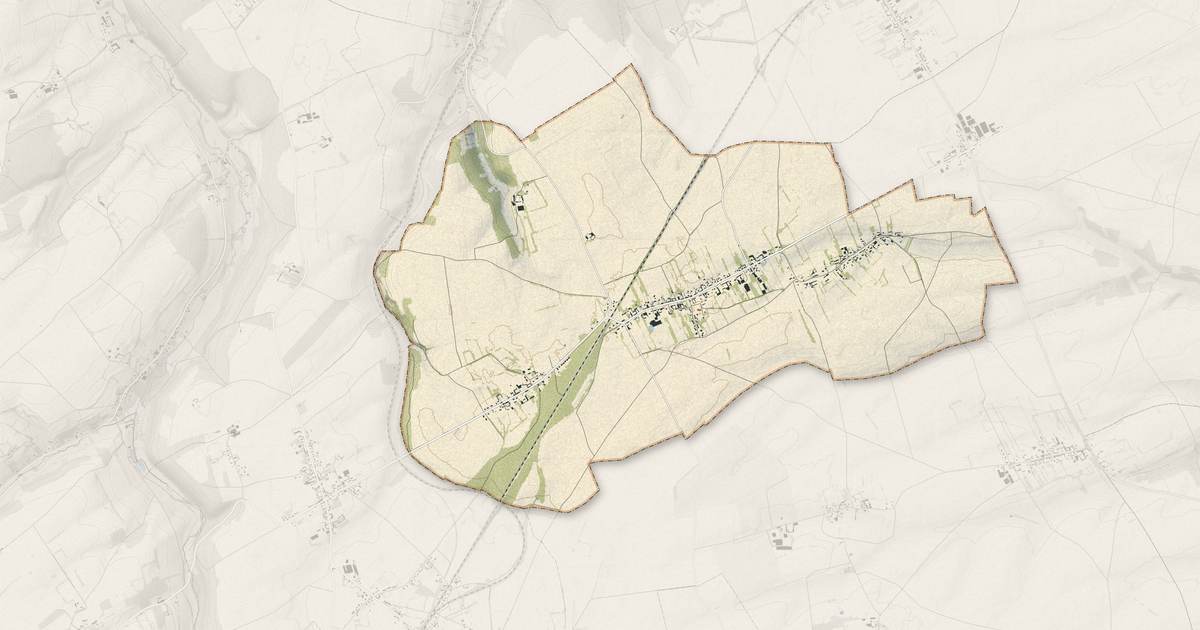 Portrait cartographique de Romescamps : relief, eau, forêts, bâti et voies, calculés à partir des données de l'IGN