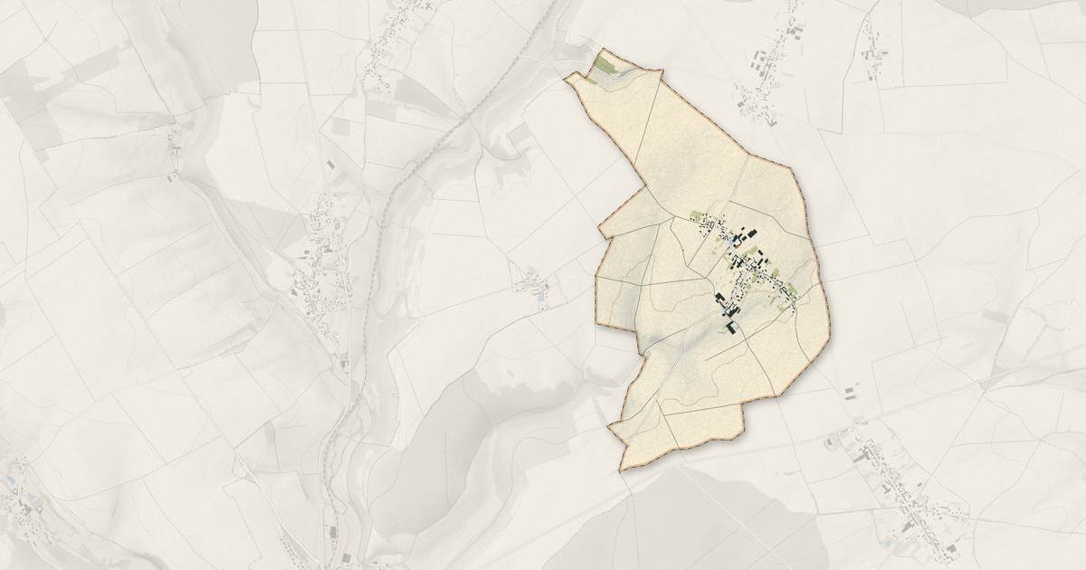 Portrait cartographique de Rothois : relief, eau, forêts, bâti et voies, calculés à partir des données de l'IGN
