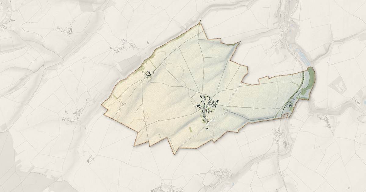 Portrait cartographique de Royaucourt : relief, eau, forêts, bâti et voies, calculés à partir des données de l'IGN