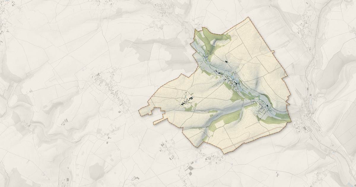 Portrait cartographique de Roy-Boissy : relief, eau, forêts, bâti et voies, calculés à partir des données de l'IGN