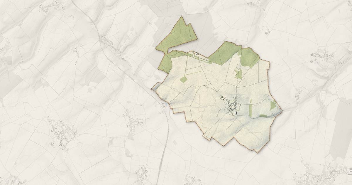 Portrait cartographique de Sains-Morainvillers : relief, eau, forêts, bâti et voies, calculés à partir des données de l'IGN