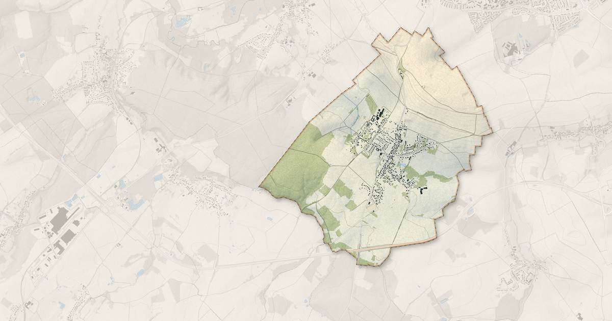 Portrait cartographique de Saint-Martin-le-Nœud : relief, eau, forêts, bâti et voies, calculés à partir des données de l'IGN