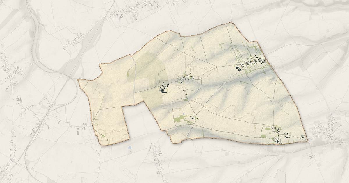 Portrait cartographique de Saint-Thibault : relief, eau, forêts, bâti et voies, calculés à partir des données de l'IGN