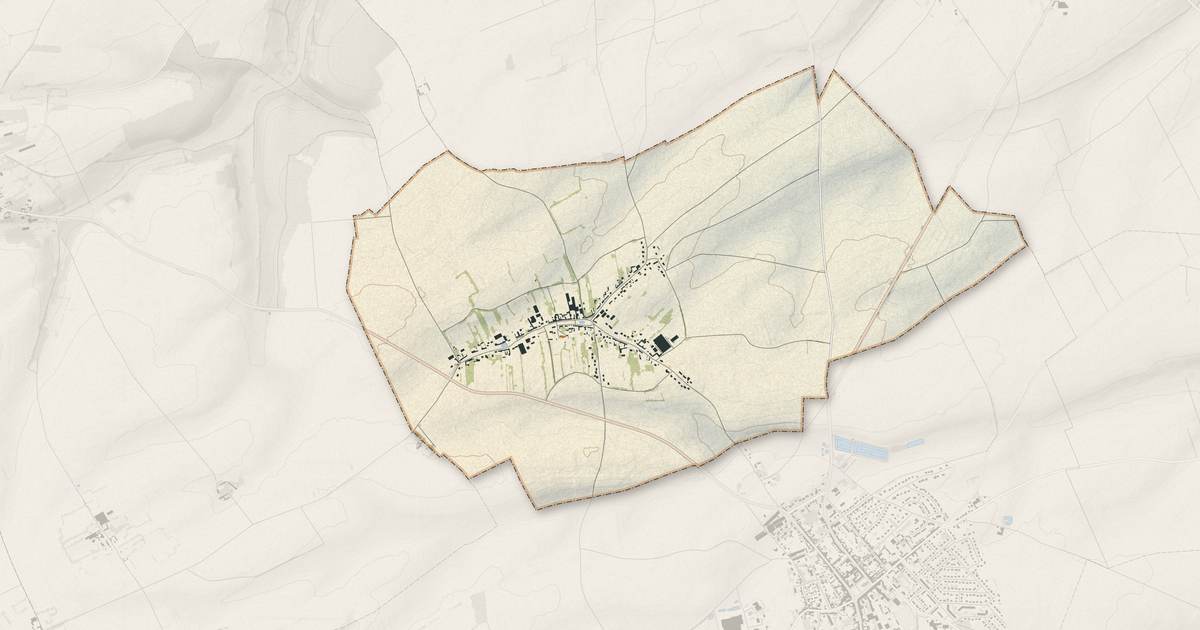 Portrait cartographique de Sarnois : relief, eau, forêts, bâti et voies, calculés à partir des données de l'IGN