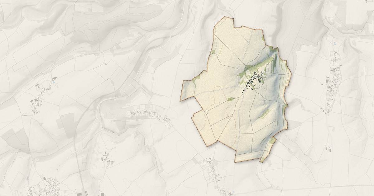 Portrait cartographique de Le Saulchoy : relief, eau, forêts, bâti et voies, calculés à partir des données de l'IGN