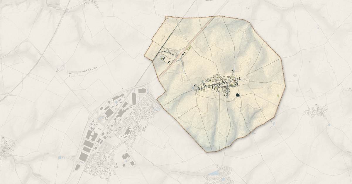 Portrait cartographique de Silly-le-Long : relief, eau, forêts, bâti et voies, calculés à partir des données de l'IGN