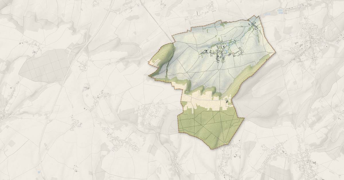Portrait cartographique de Silly-Tillard : relief, eau, forêts, bâti et voies, calculés à partir des données de l'IGN