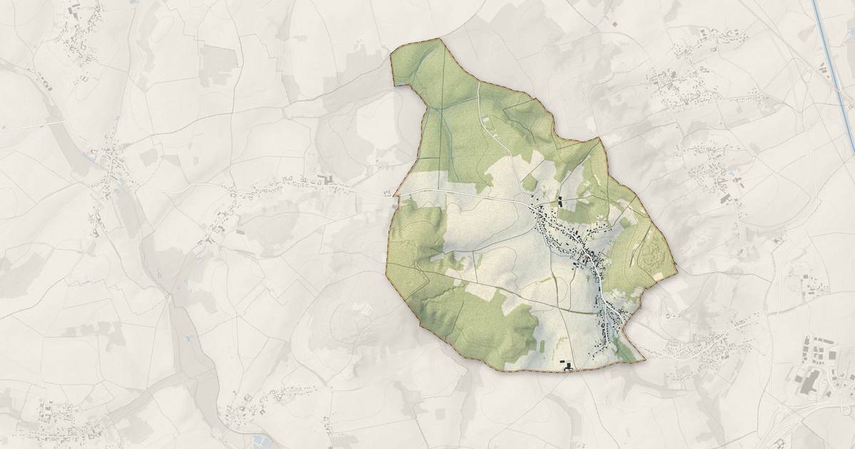 Portrait cartographique de Suzoy : relief, eau, forêts, bâti et voies, calculés à partir des données de l'IGN
