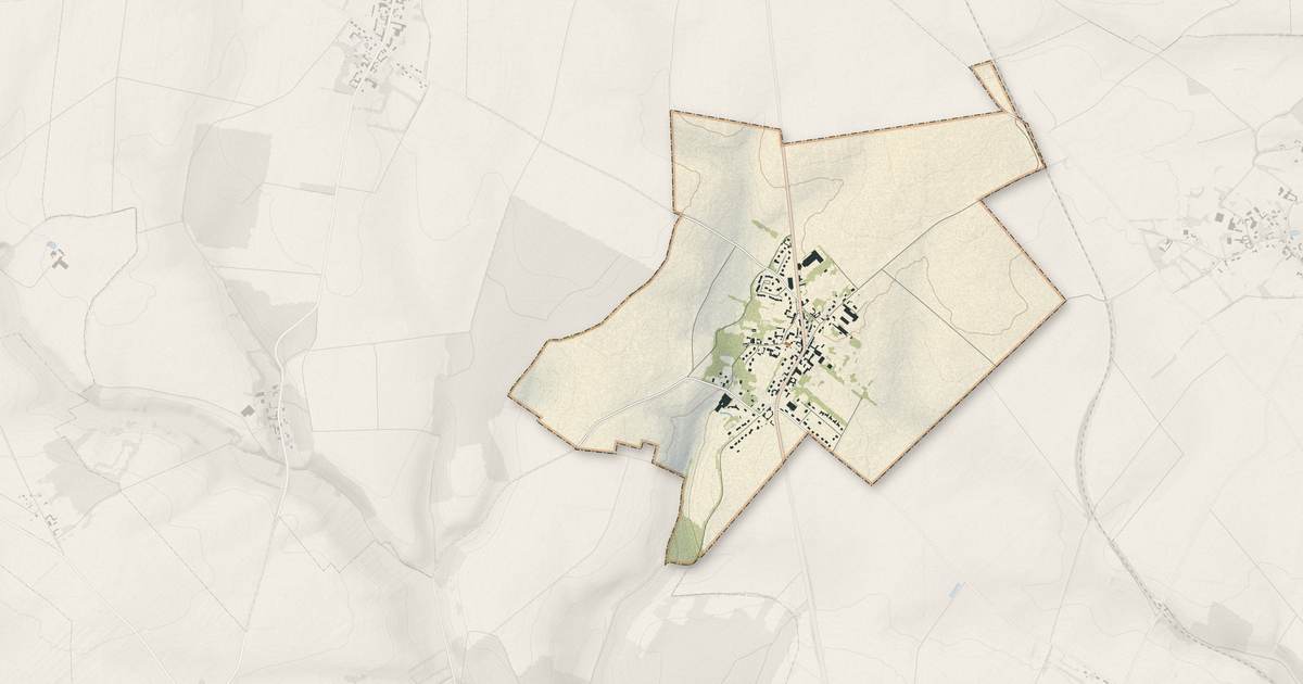 Portrait cartographique de Thieuloy-Saint-Antoine : relief, eau, forêts, bâti et voies, calculés à partir des données de l'IGN
