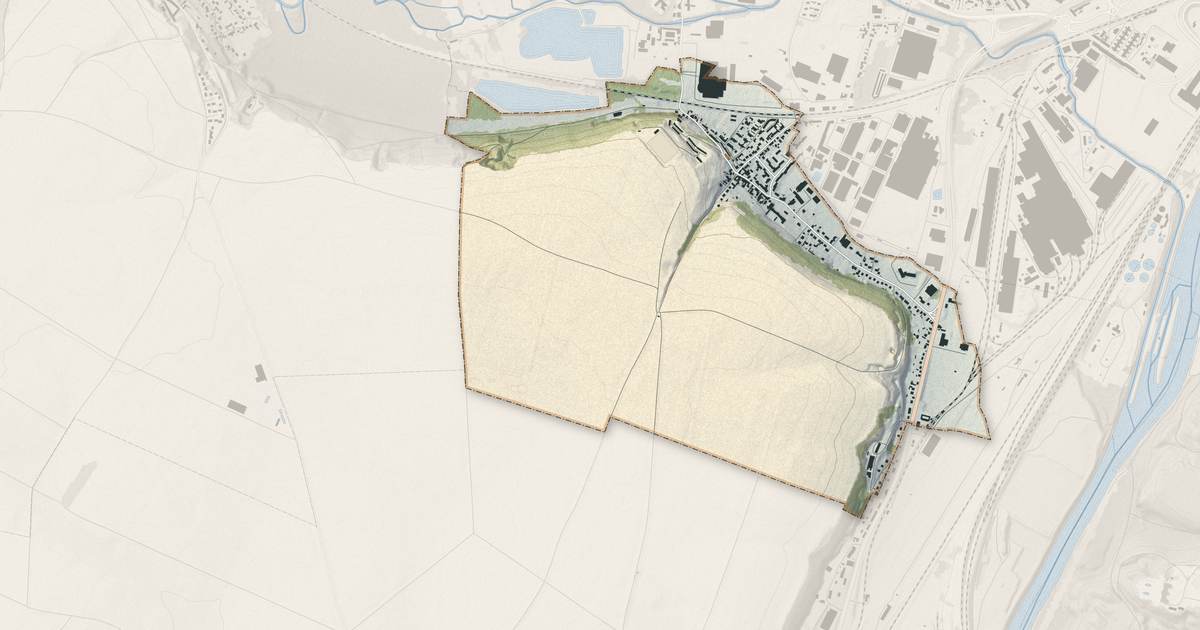 Portrait cartographique de Thiverny : relief, eau, forêts, bâti et voies, calculés à partir des données de l'IGN