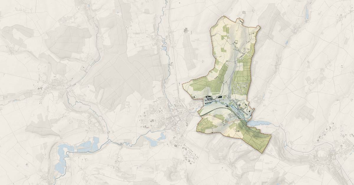 Portrait cartographique de Trie-Château : relief, eau, forêts, bâti et voies, calculés à partir des données de l'IGN