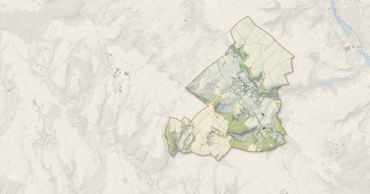 Portrait cartographique de Ully-Saint-Georges : relief, eau, forêts, bâti et voies, calculés à partir des données de l'IGN