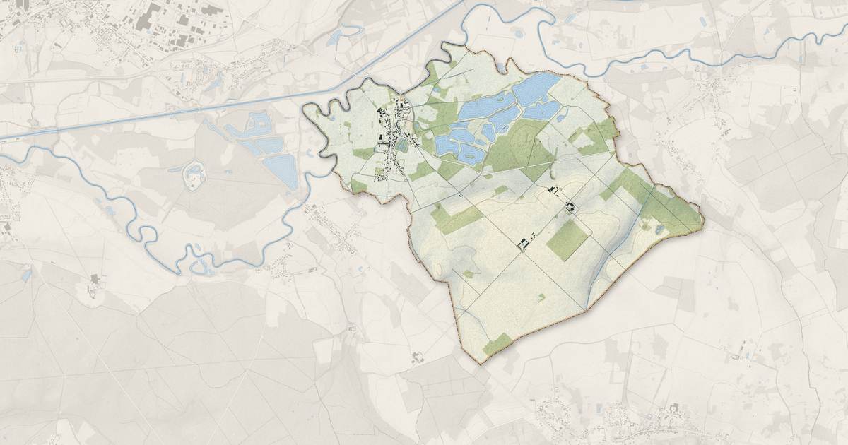 Portrait cartographique de Varesnes : relief, eau, forêts, bâti et voies, calculés à partir des données de l'IGN