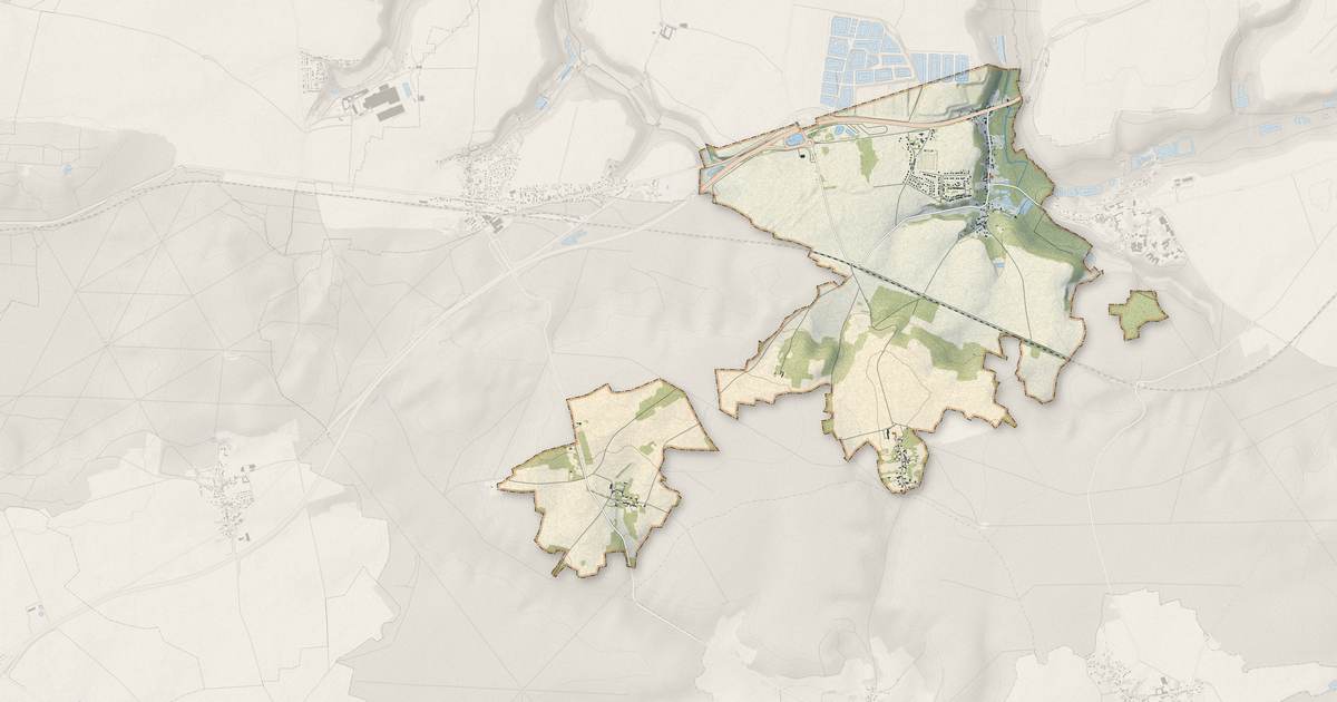 Portrait cartographique de Vauciennes : relief, eau, forêts, bâti et voies, calculés à partir des données de l'IGN