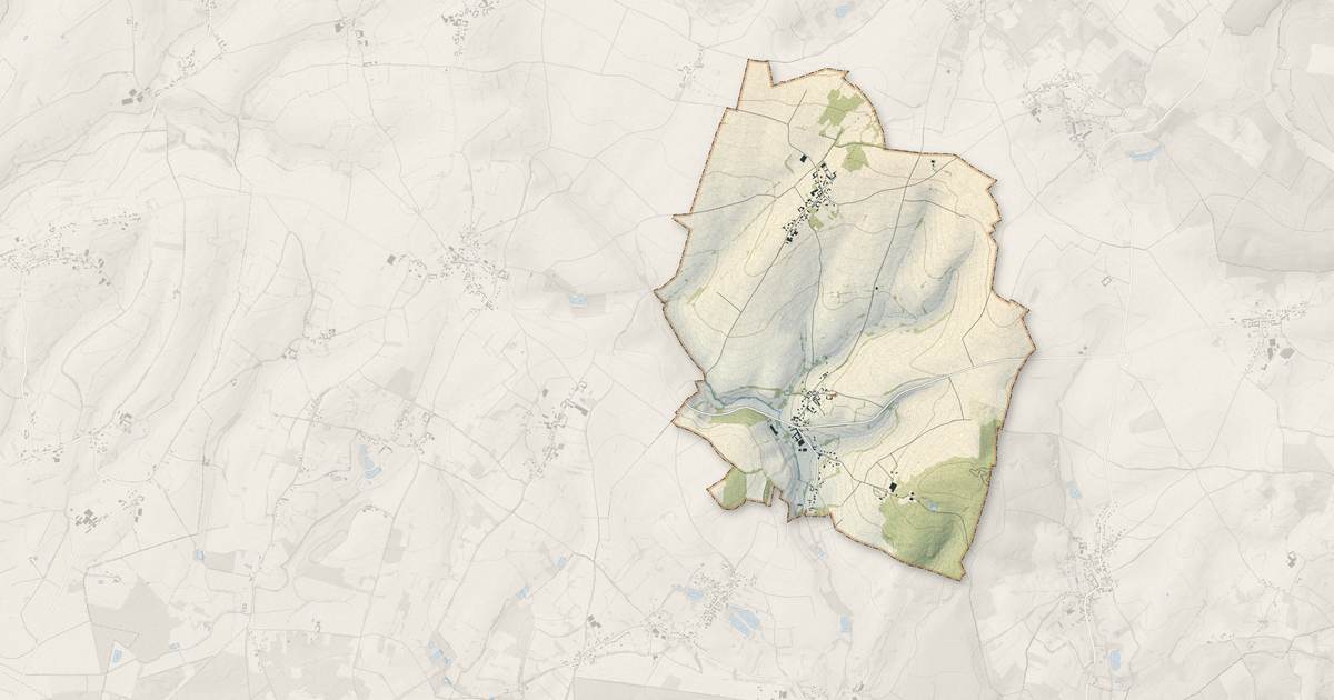 Portrait cartographique de Villembray : relief, eau, forêts, bâti et voies, calculés à partir des données de l'IGN