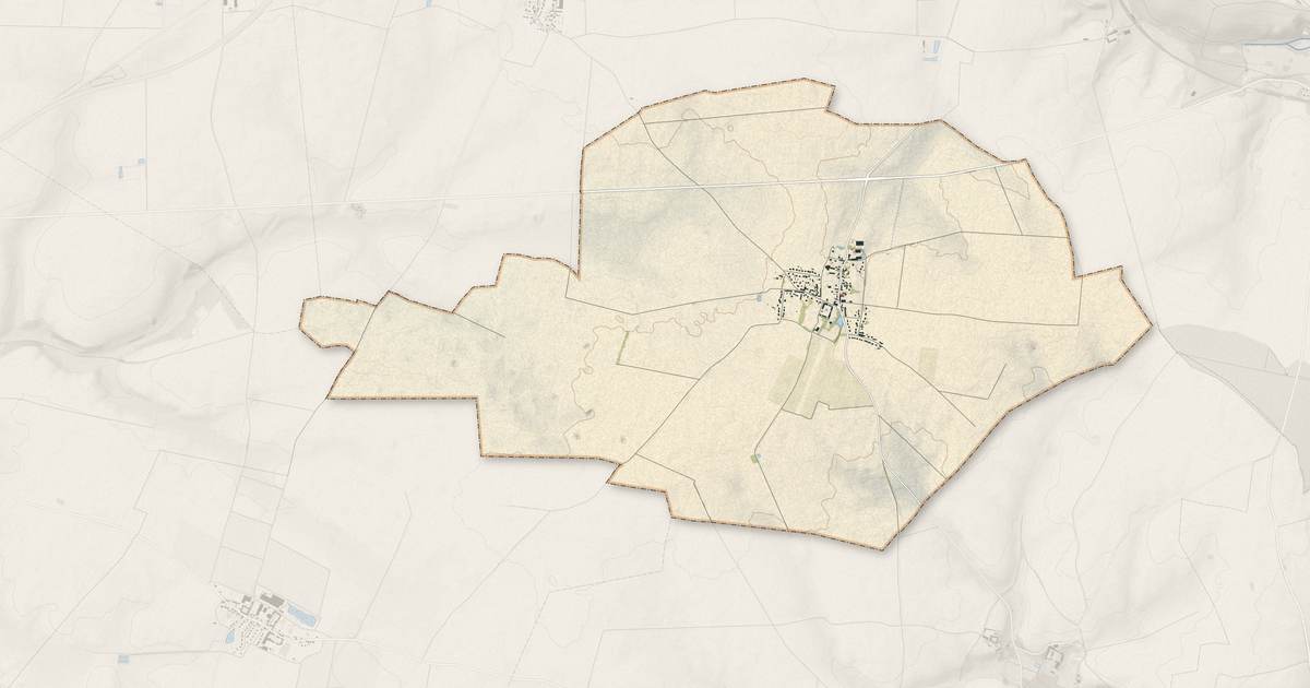 Portrait cartographique de Villers-Saint-Genest : relief, eau, forêts, bâti et voies, calculés à partir des données de l'IGN