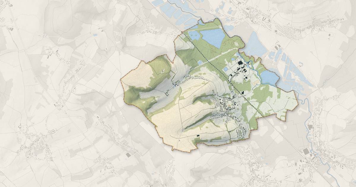 Portrait cartographique de Villers-Saint-Sépulcre : relief, eau, forêts, bâti et voies, calculés à partir des données de l'IGN