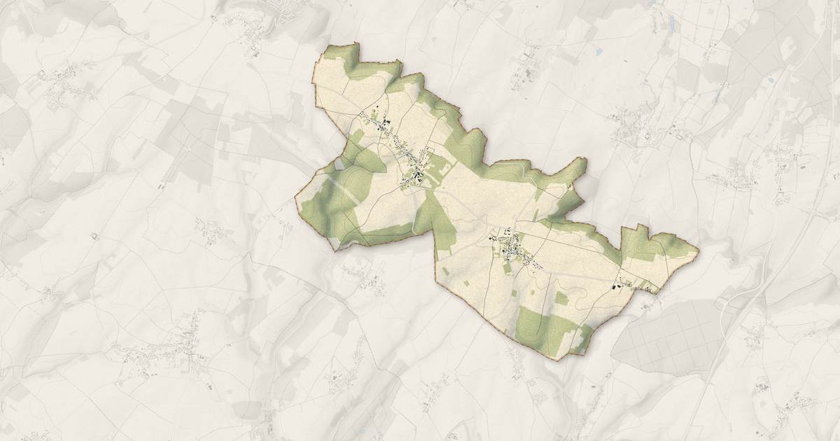 Portrait cartographique de Les Hauts-Talican : relief, eau, forêts, bâti et voies, calculés à partir des données de l'IGN
