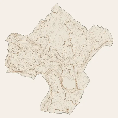 Alençon : courbes de niveau