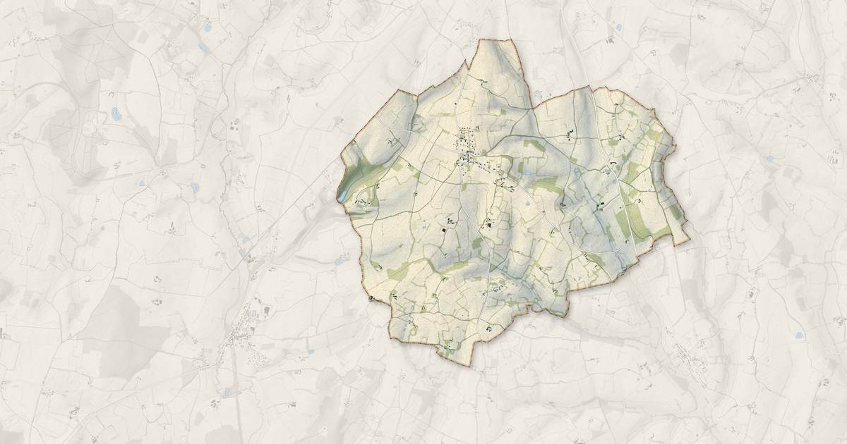Portrait cartographique de Appenai-sous-Bellême : relief, eau, forêts, bâti et voies, calculés à partir des données de l'IGN