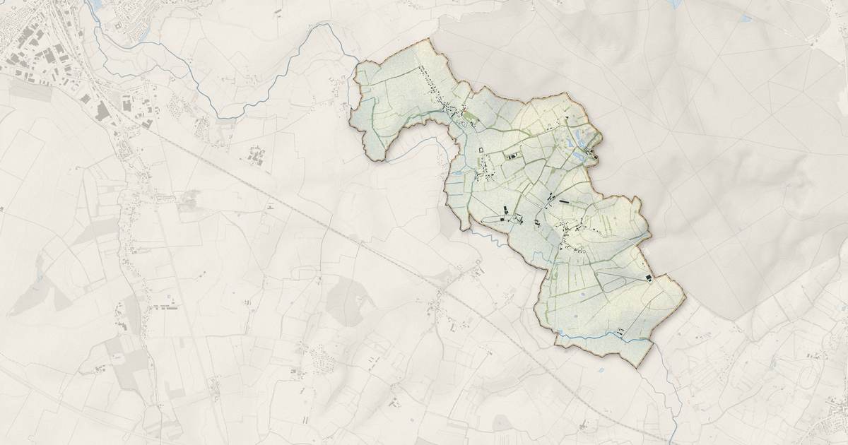 Portrait cartographique de Aunou-le-Faucon : relief, eau, forêts, bâti et voies, calculés à partir des données de l'IGN