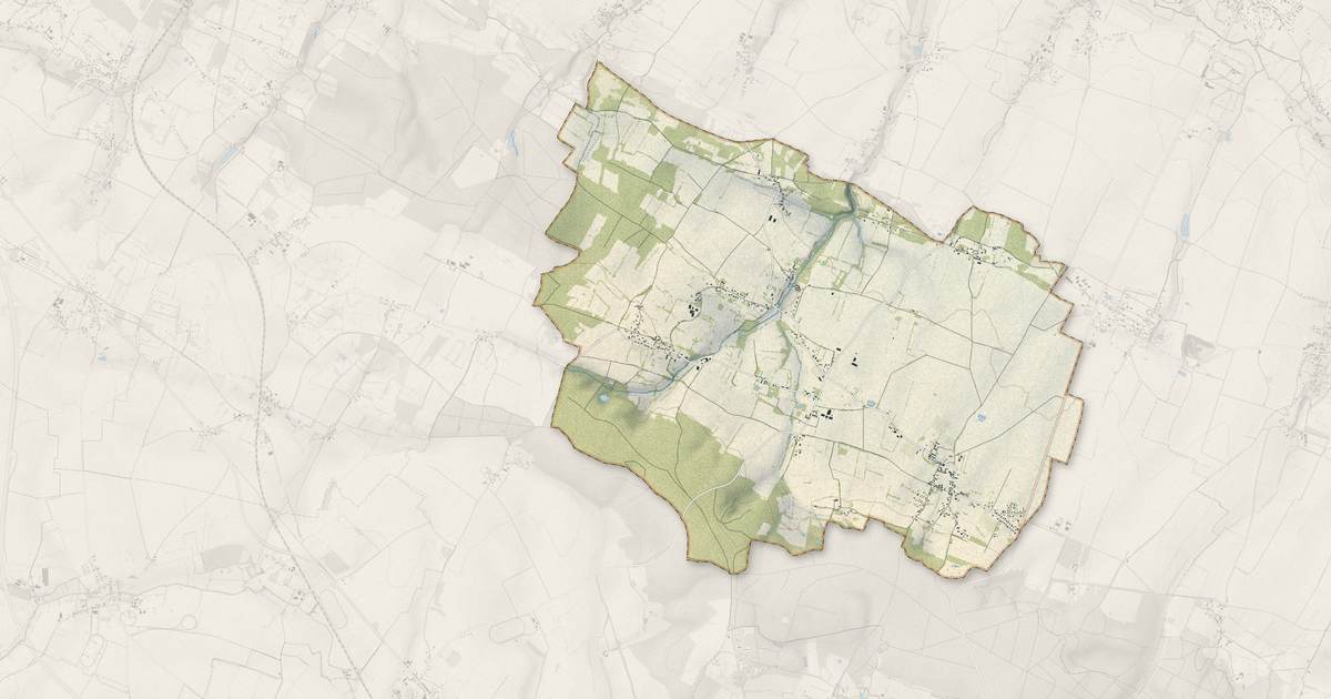 Portrait cartographique de Bailleul : relief, eau, forêts, bâti et voies, calculés à partir des données de l'IGN