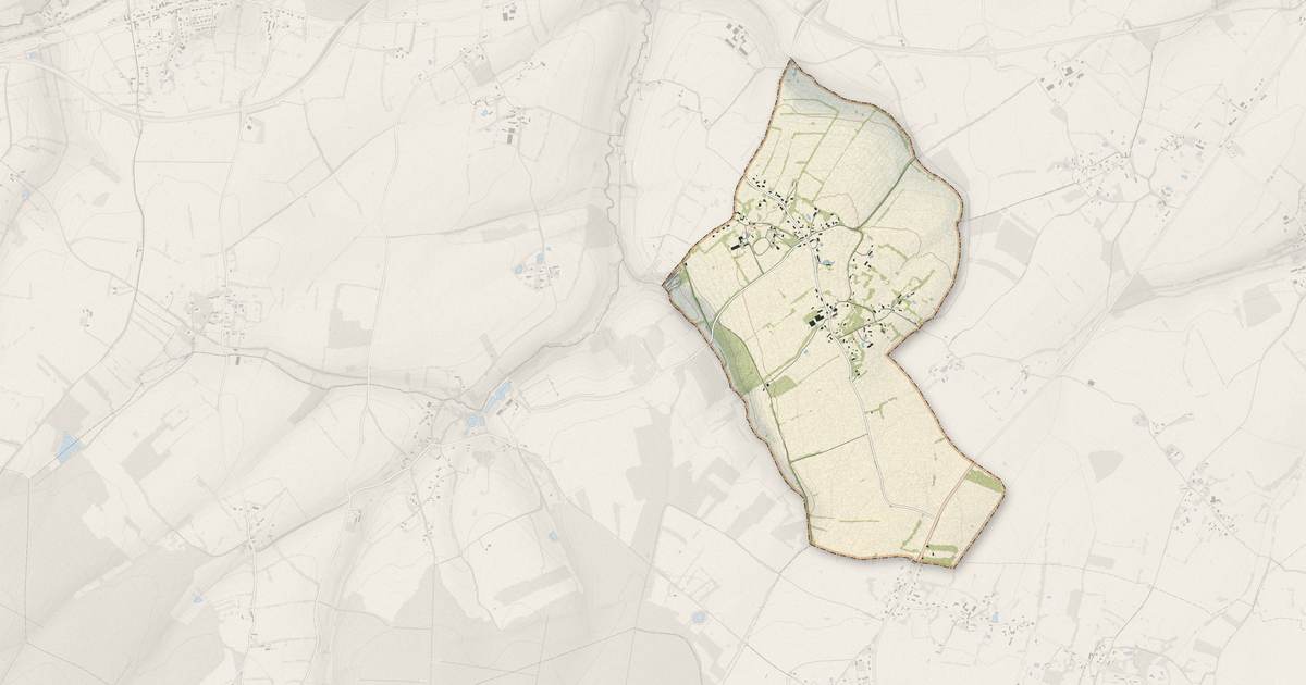 Portrait cartographique de Brethel : relief, eau, forêts, bâti et voies, calculés à partir des données de l'IGN