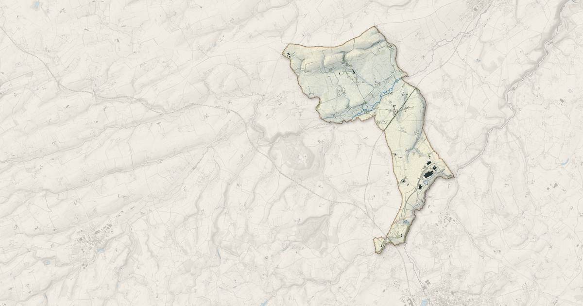 Portrait cartographique de Caligny : relief, eau, forêts, bâti et voies, calculés à partir des données de l'IGN