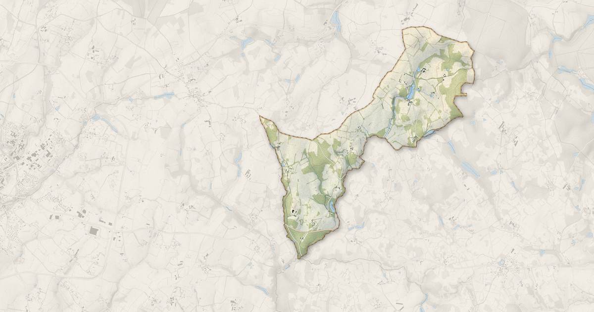 Portrait cartographique de La Chaux : relief, eau, forêts, bâti et voies, calculés à partir des données de l'IGN