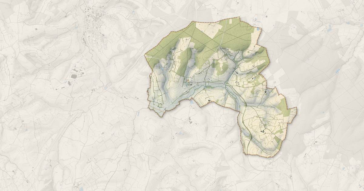 Portrait cartographique de Cisai-Saint-Aubin : relief, eau, forêts, bâti et voies, calculés à partir des données de l'IGN