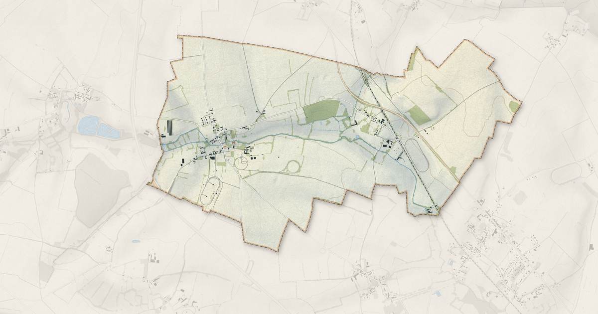 Portrait cartographique de Commeaux : relief, eau, forêts, bâti et voies, calculés à partir des données de l'IGN
