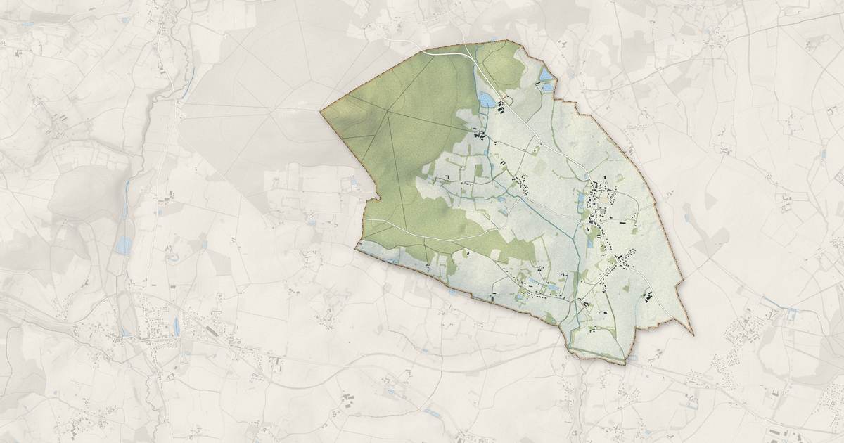 Portrait cartographique de Cuissai : relief, eau, forêts, bâti et voies, calculés à partir des données de l'IGN