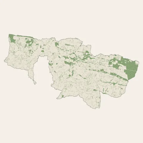 Domfront en Poiraie : bois, forêts et landes