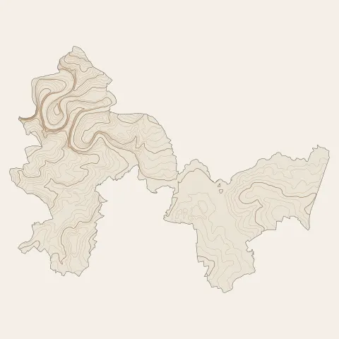 Écouché-les-Vallées : courbes de niveau